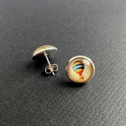 Studs Or Dangle Earrings With Air Balloon..