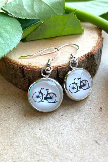 Studs Or Dangle Earrings! Silver Bicycle Earrings, Selma Dreams