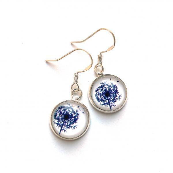 Elegant Scandinavian dandelion earrings, Selma Dreams